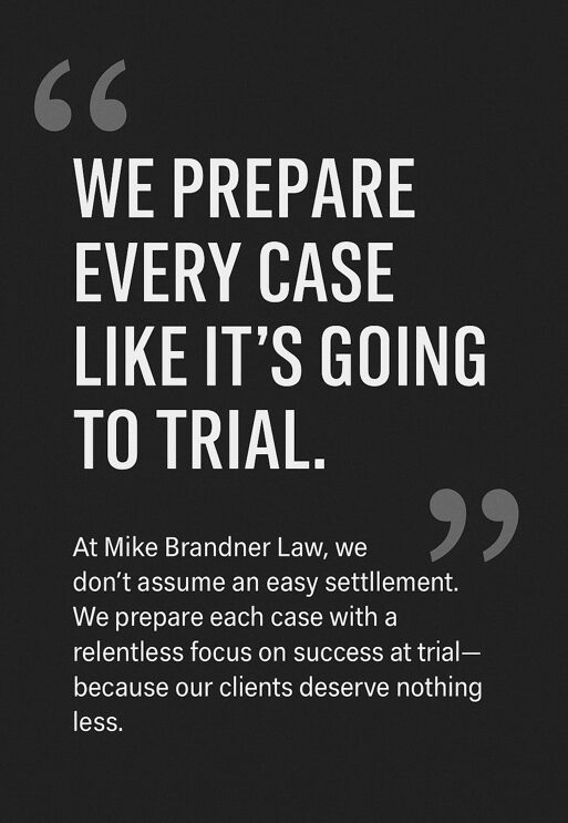 We prepare every case like It's going to trial